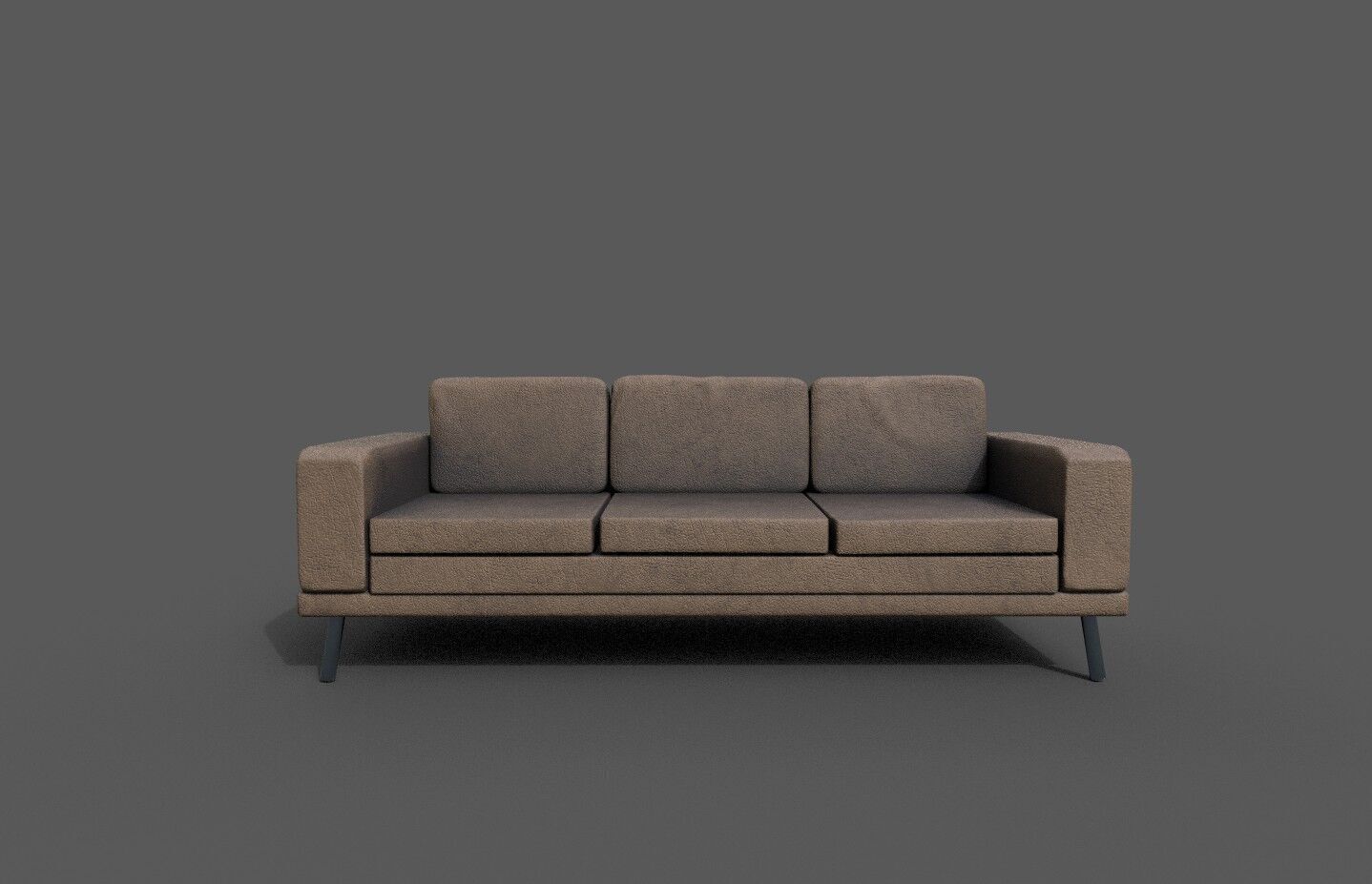 High-Quality 3D Sofa Low-poly 3D model_1