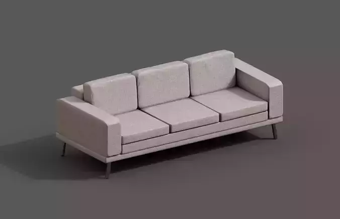 High-Quality 3D Sofa