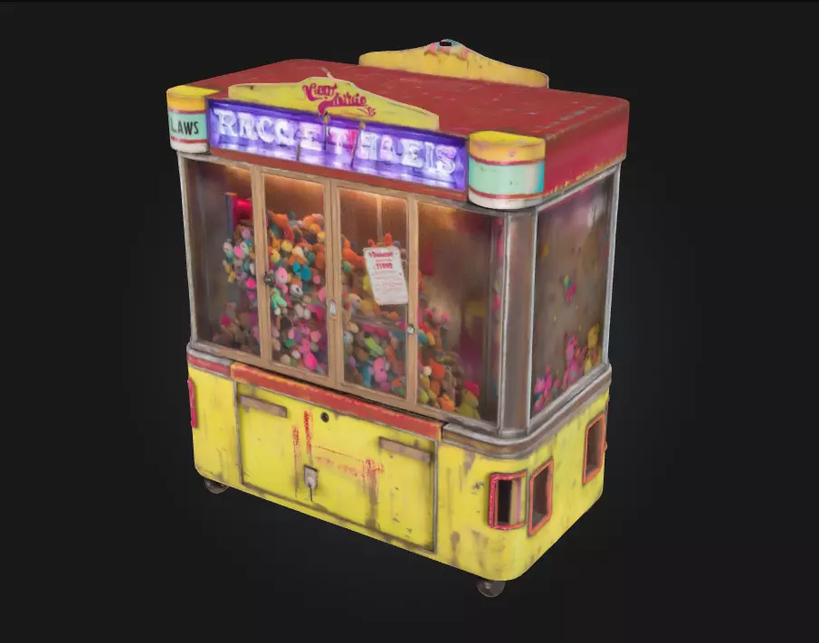 Claw Machine Nostalgia Retro Arcade Charm in 3D 3D model