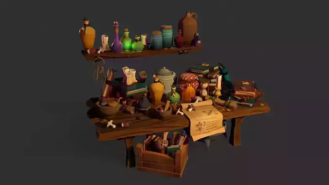 Stylish Magician Alchemist Table