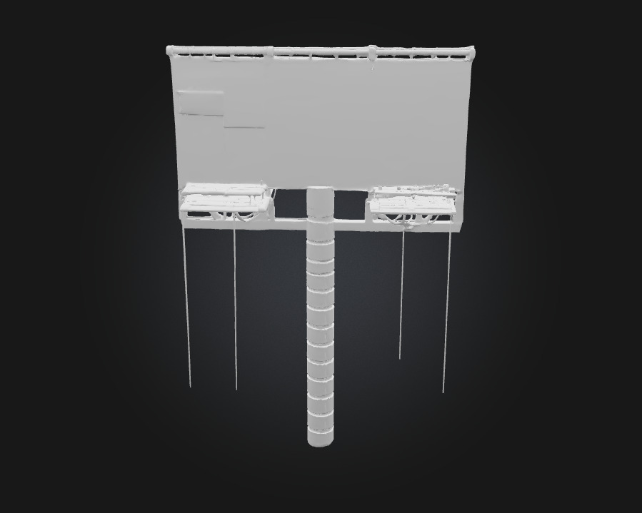 Rustic Billboard Art Weathered Charm for Storytelling Scenes 3D model_7