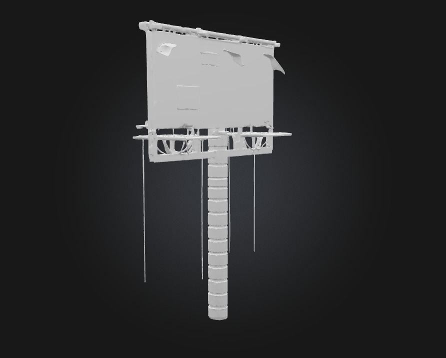 Rustic Billboard Art Weathered Charm for Storytelling Scenes 3D model_11