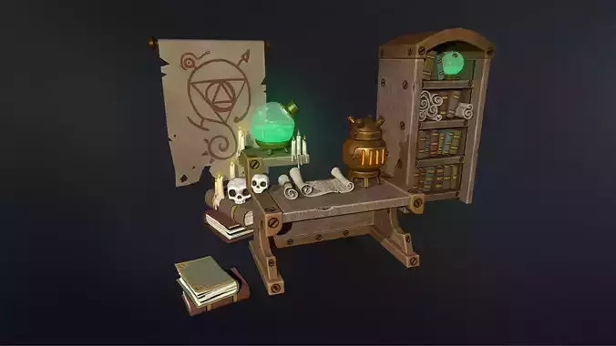 Stylish Magician Alchemist Table