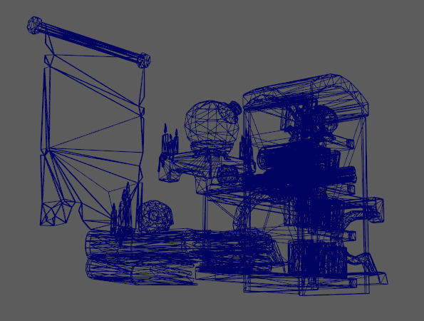 Stylish Magician Alchemist Table Low-poly 3D model_3