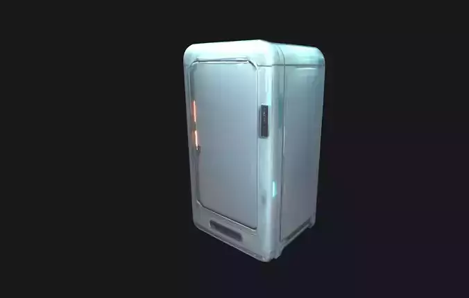 CyberCore Fridge SciFi for Futuristic Kitchens