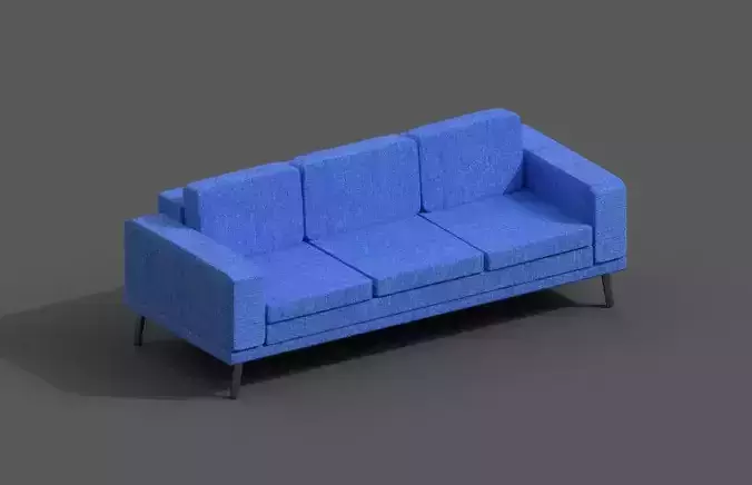 High-Quality 3D Sofa