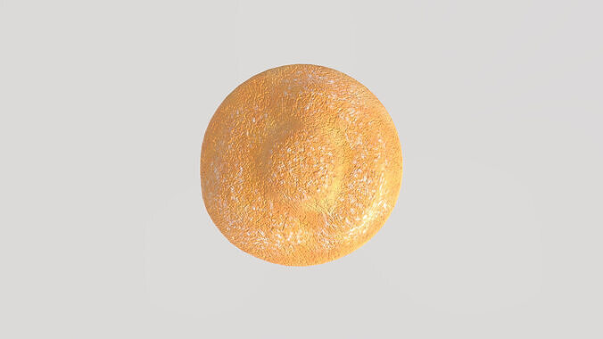 Stylized Low-Poly Cream Puff Low-poly 3D model 7