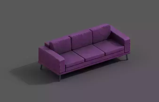 High-Quality 3D Sofa