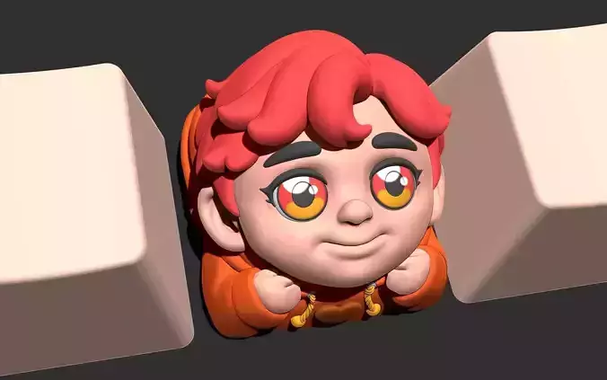keycap artisan Boy with Sweater for print 3D 3D print model
