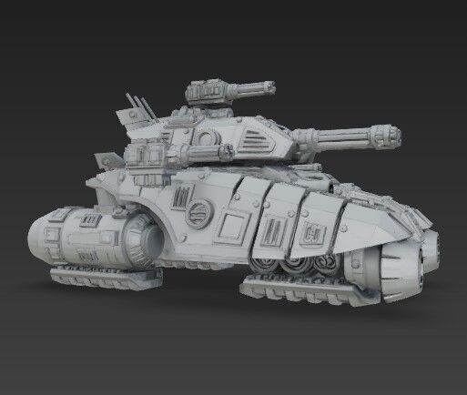 3D Printable Iron Oath Coral Air Support Tank 3D model_2
