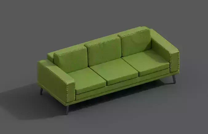 High-Quality 3D Sofa