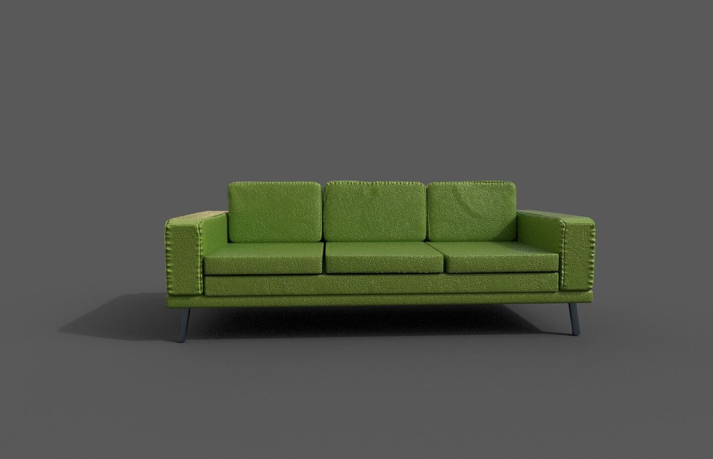 High-Quality 3D Sofa Low-poly 3D model_1