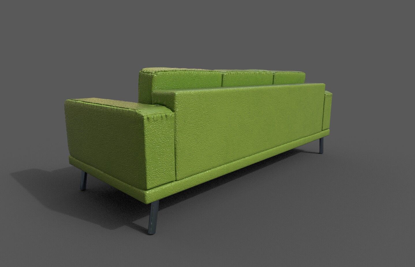 High-Quality 3D Sofa Low-poly 3D model_3