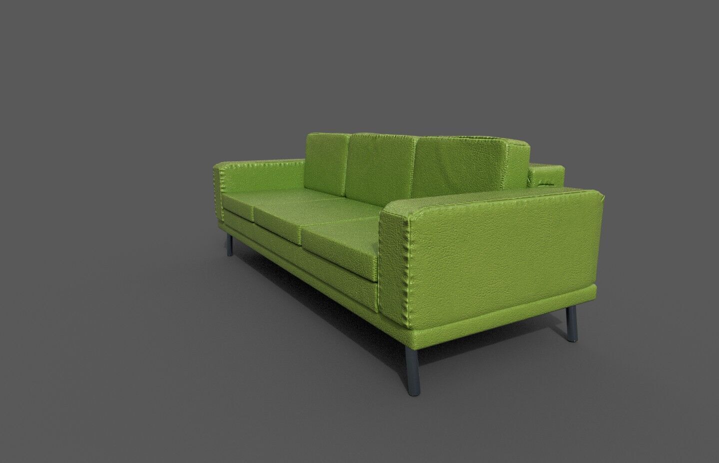 High-Quality 3D Sofa Low-poly 3D model_2