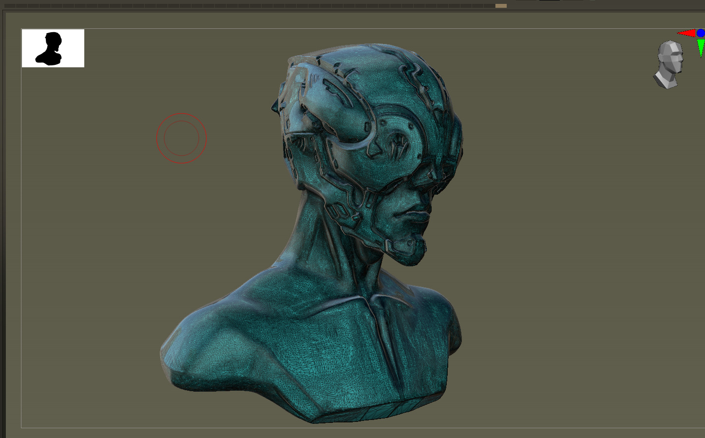 Scifi helmet design 3D print model_6