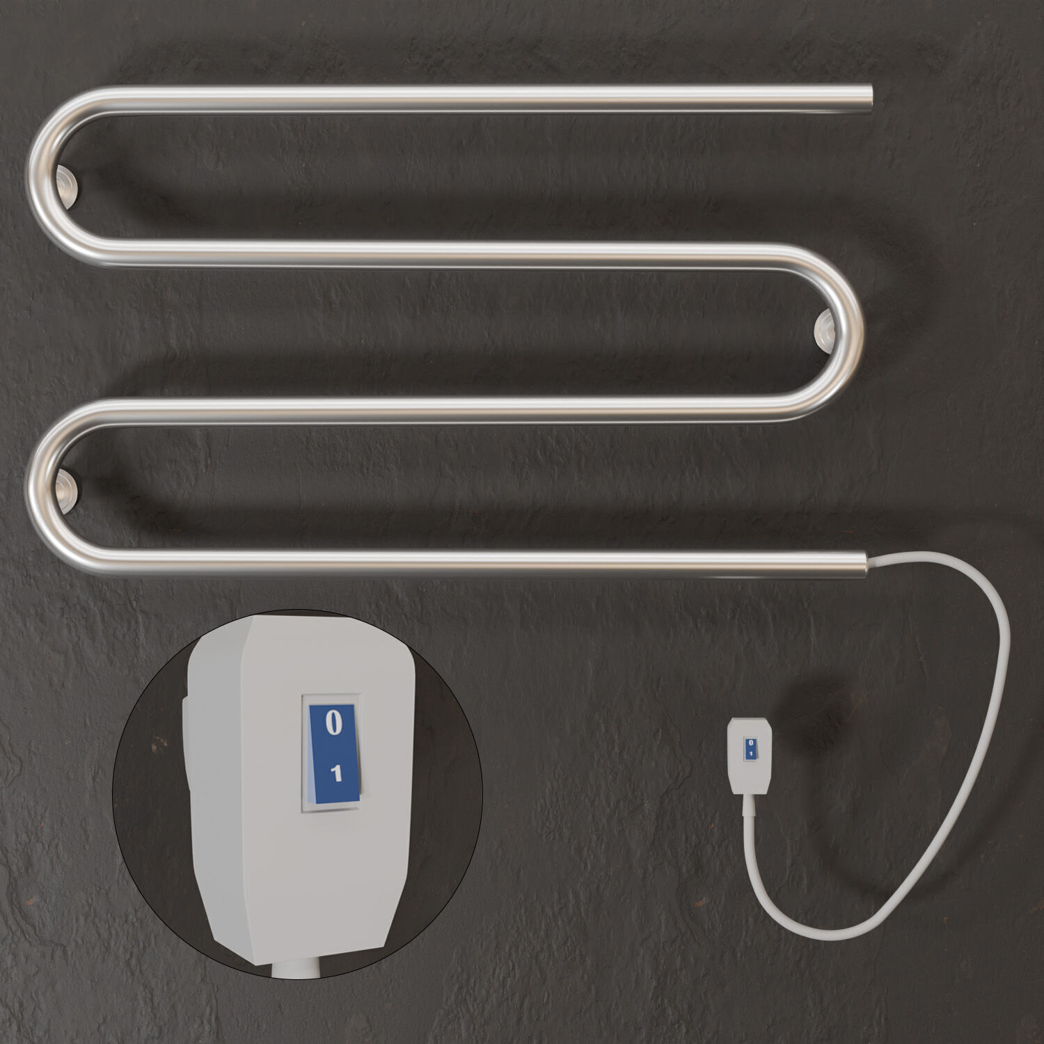 Terminus towel rail 3D model_20