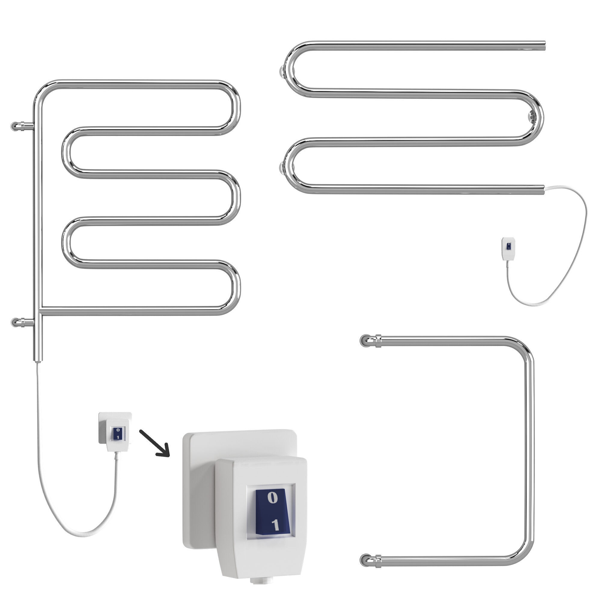 Terminus towel rail 3D model_19