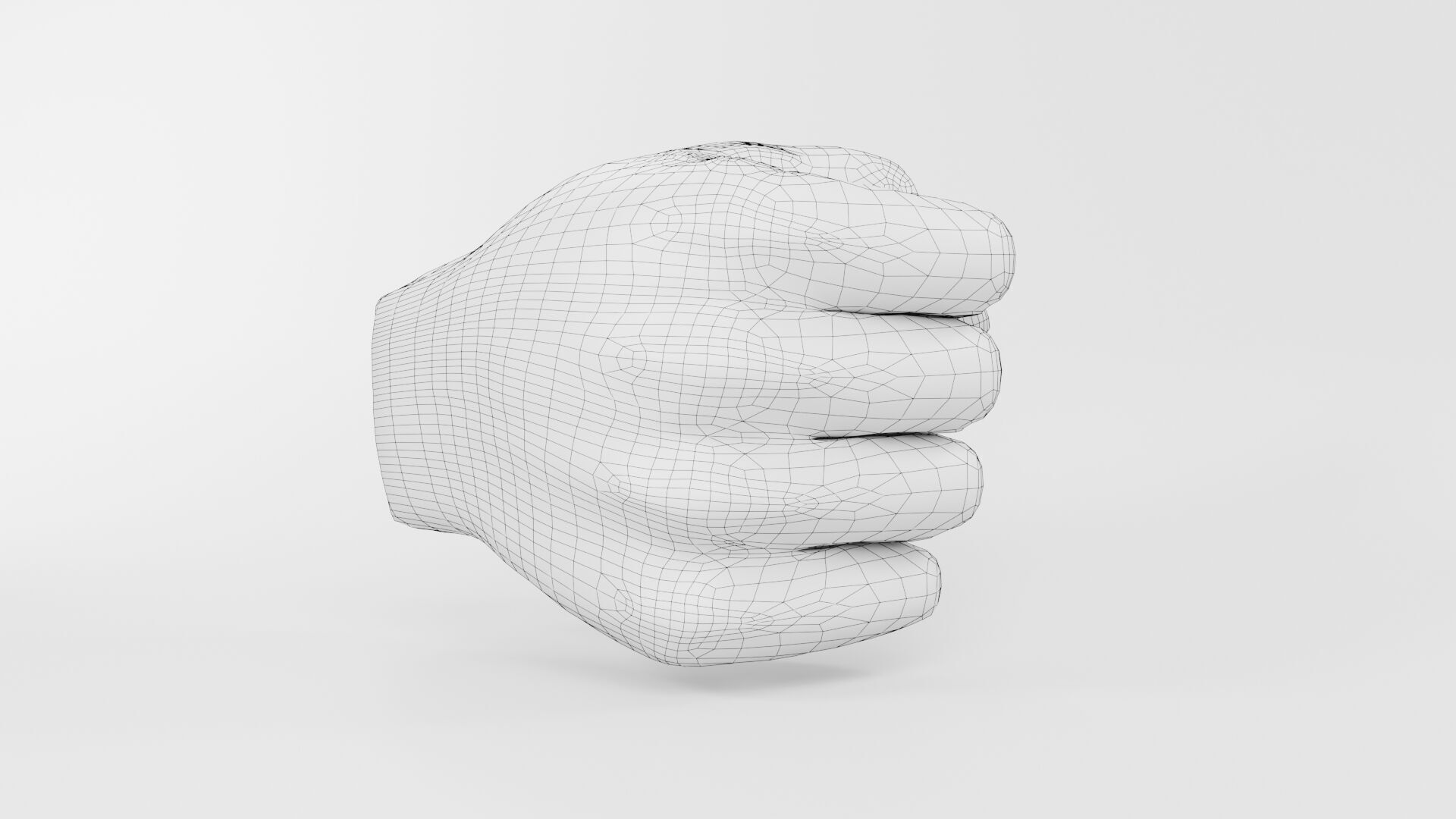 Fist CG1 3D model_7