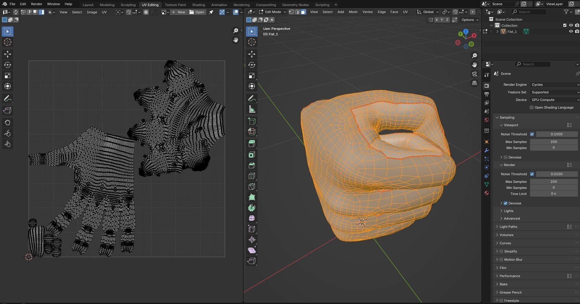 Fist CG1 3D model_12