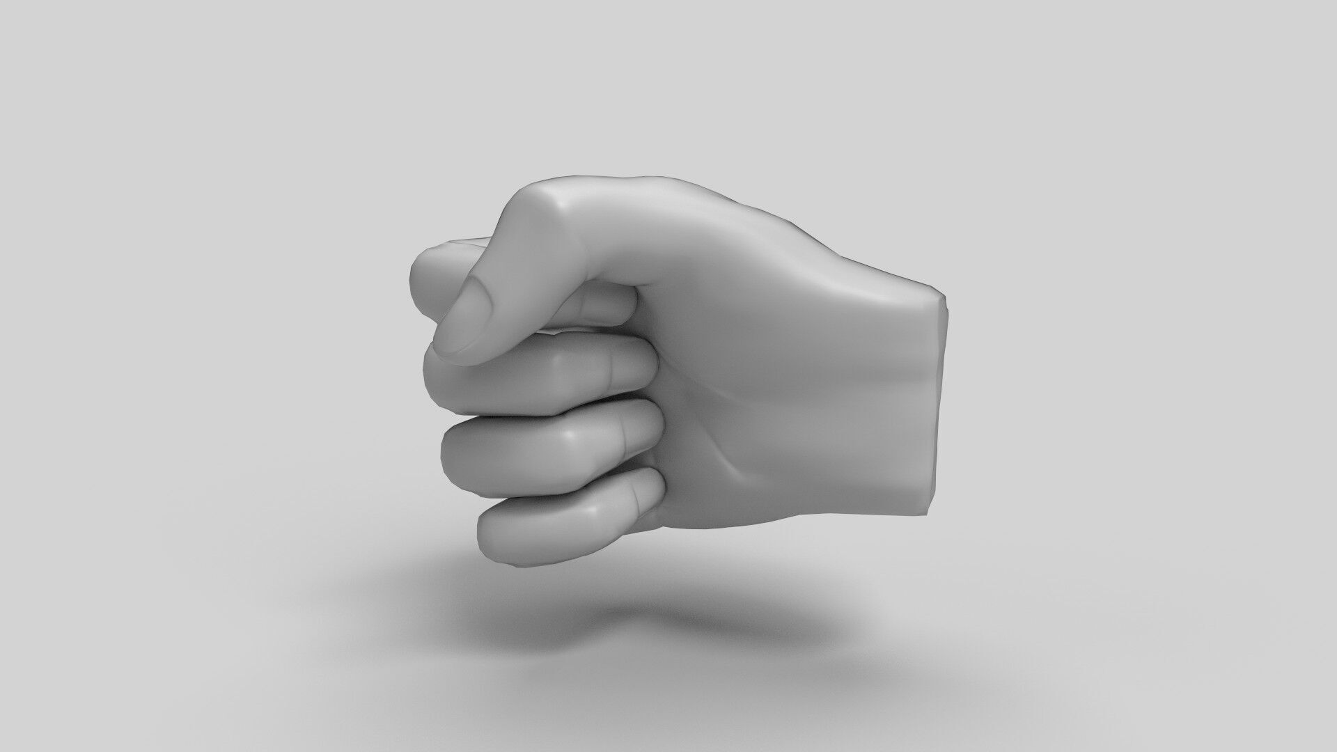 Fist CG1 3D model_6