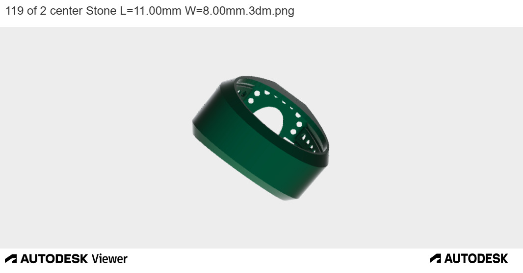 Lattice Side Detail Ring with Oval Stone 3D print model_16