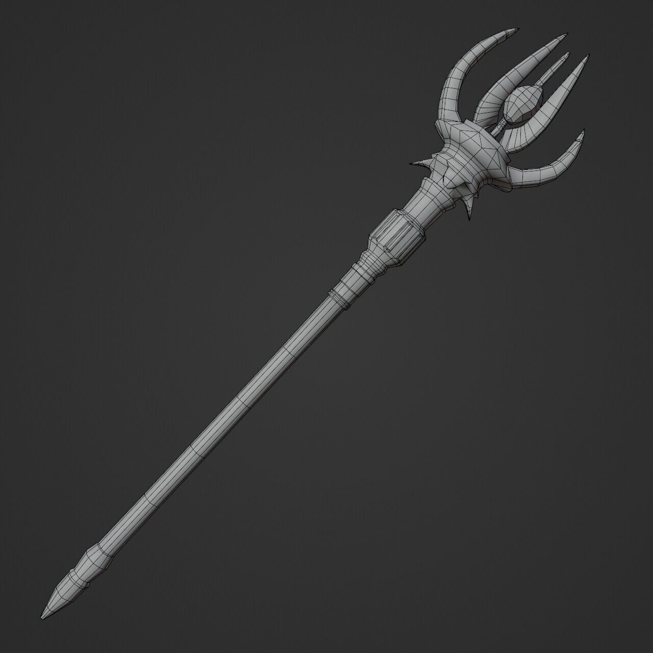 Dark Fantasy Weapons  Low-poly 3D model_13
