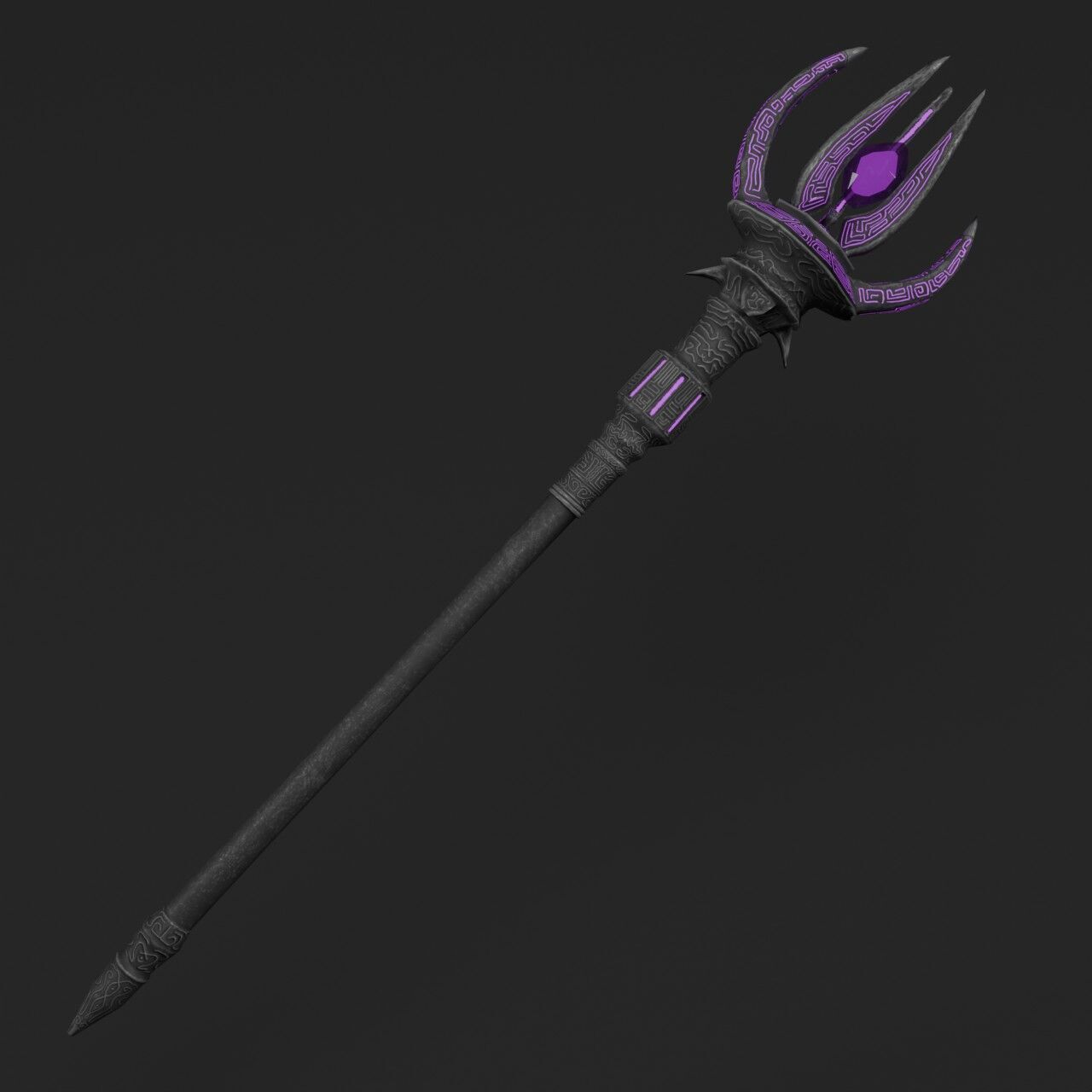 Dark Fantasy Weapons  Low-poly 3D model_12