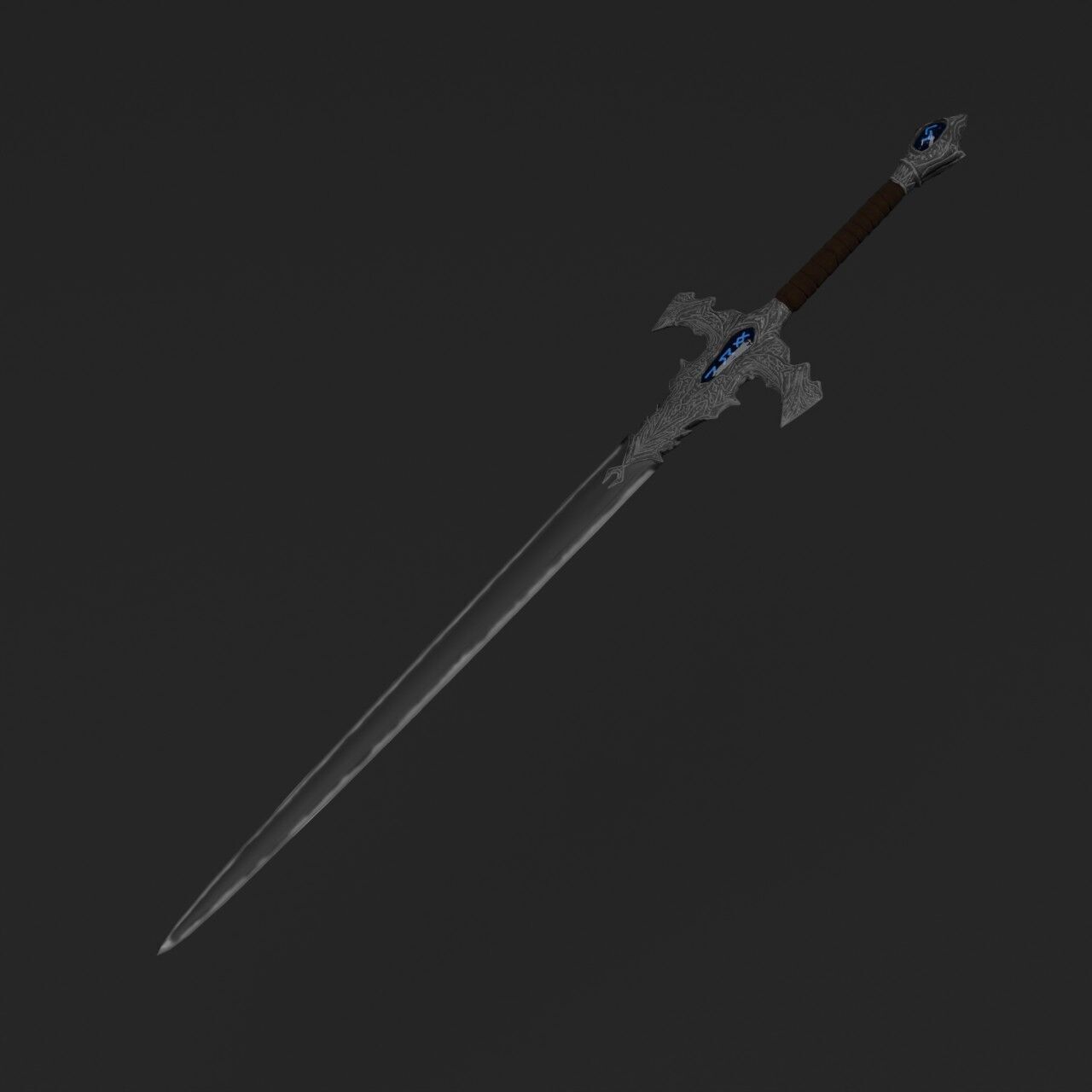 Dark Fantasy Weapons  Low-poly 3D model_6