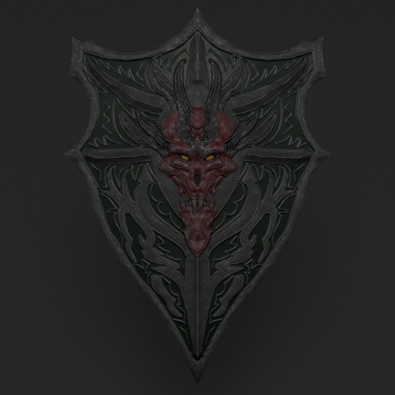 Dark Fantasy Weapons  Low-poly 3D model_14