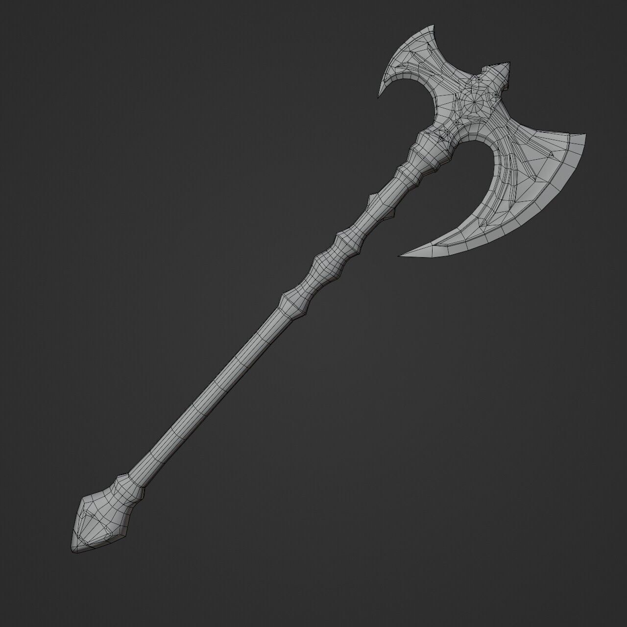 Dark Fantasy Weapons  Low-poly 3D model_11