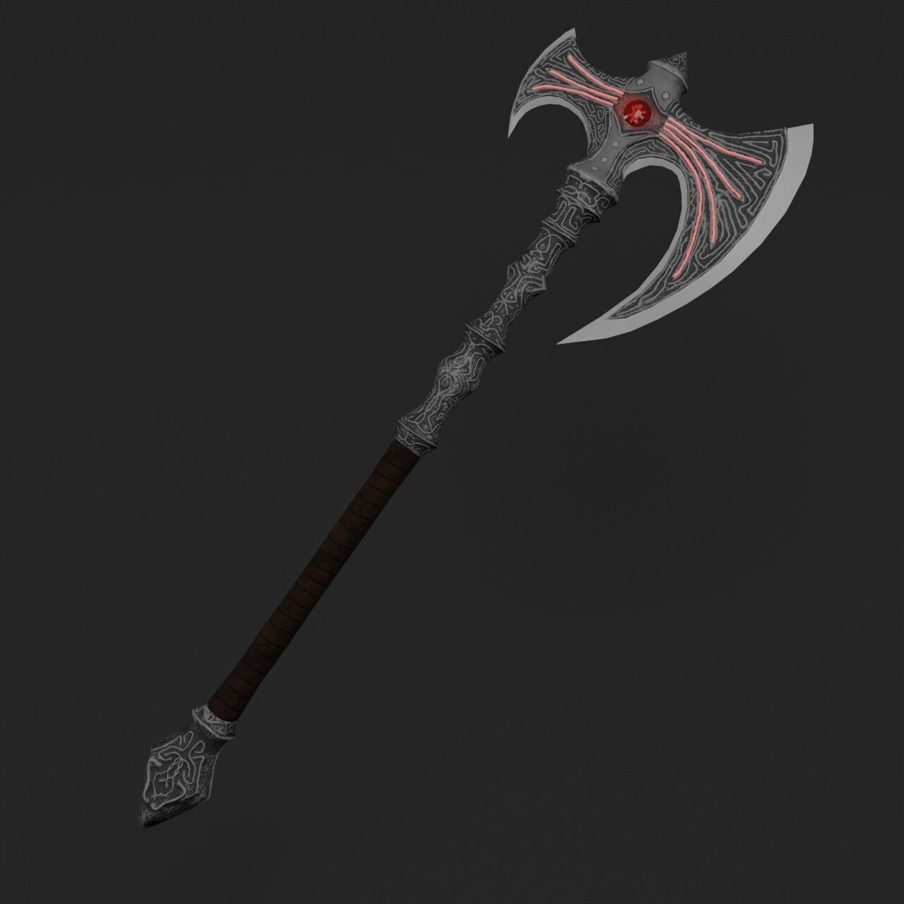 Dark Fantasy Weapons  Low-poly 3D model_10