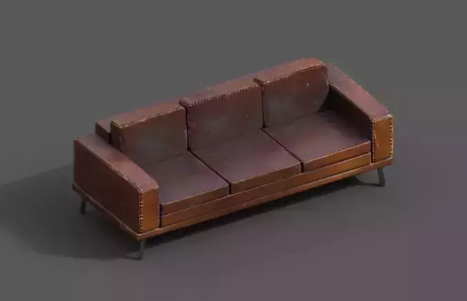 High-Quality 3D Sofa