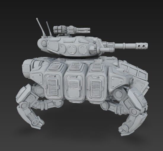 3D Printable Iron Oath Roller Multi Legged Assault Tank 3D model_3