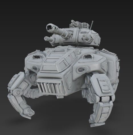 3D Printable Iron Oath Roller Multi Legged Assault Tank 3D model_2