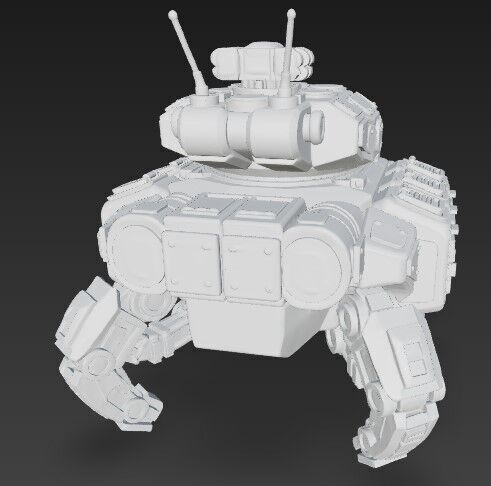 3D Printable Iron Oath Roller Multi Legged Assault Tank 3D model_19
