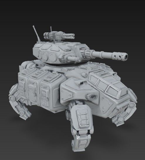 3D Printable Iron Oath Roller Multi Legged Assault Tank 3D model_5