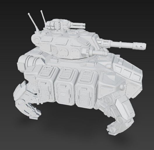 3D Printable Iron Oath Roller Multi Legged Assault Tank 3D model_16