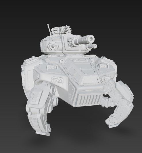 3D Printable Iron Oath Roller Multi Legged Assault Tank 3D model_25