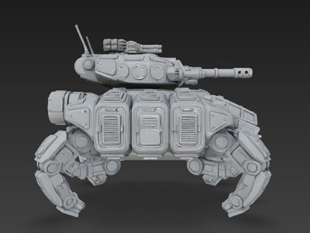 3D Printable Iron Oath Roller Multi Legged Assault Tank 3D model_1