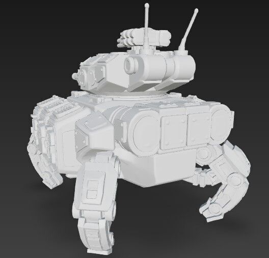 3D Printable Iron Oath Roller Multi Legged Assault Tank 3D model_20