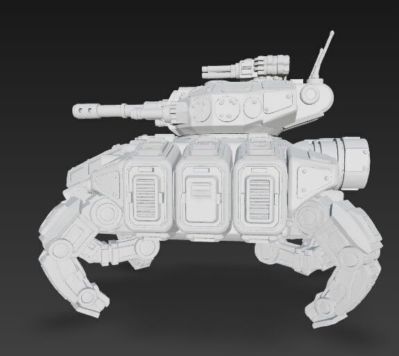 3D Printable Iron Oath Roller Multi Legged Assault Tank 3D model_22