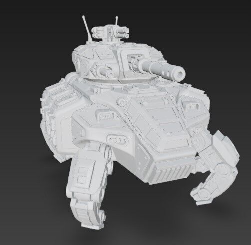 3D Printable Iron Oath Roller Multi Legged Assault Tank 3D model_14