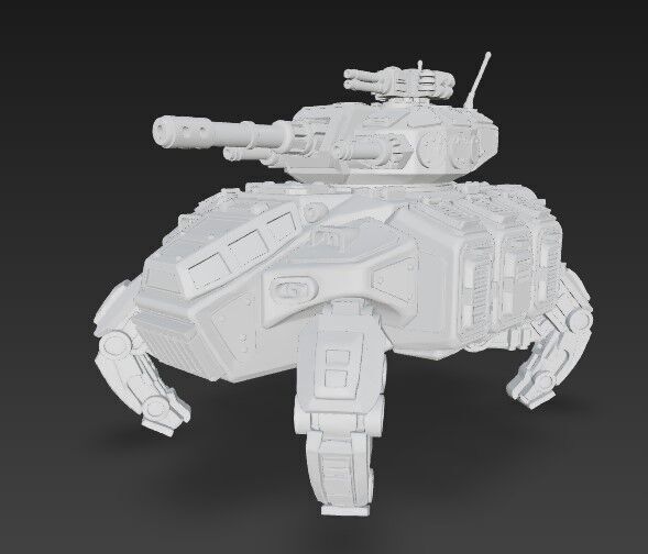 3D Printable Iron Oath Roller Multi Legged Assault Tank 3D model_23