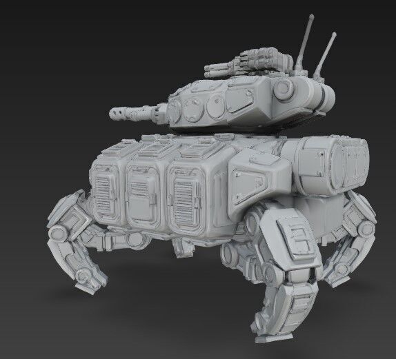 3D Printable Iron Oath Roller Multi Legged Assault Tank 3D model_8