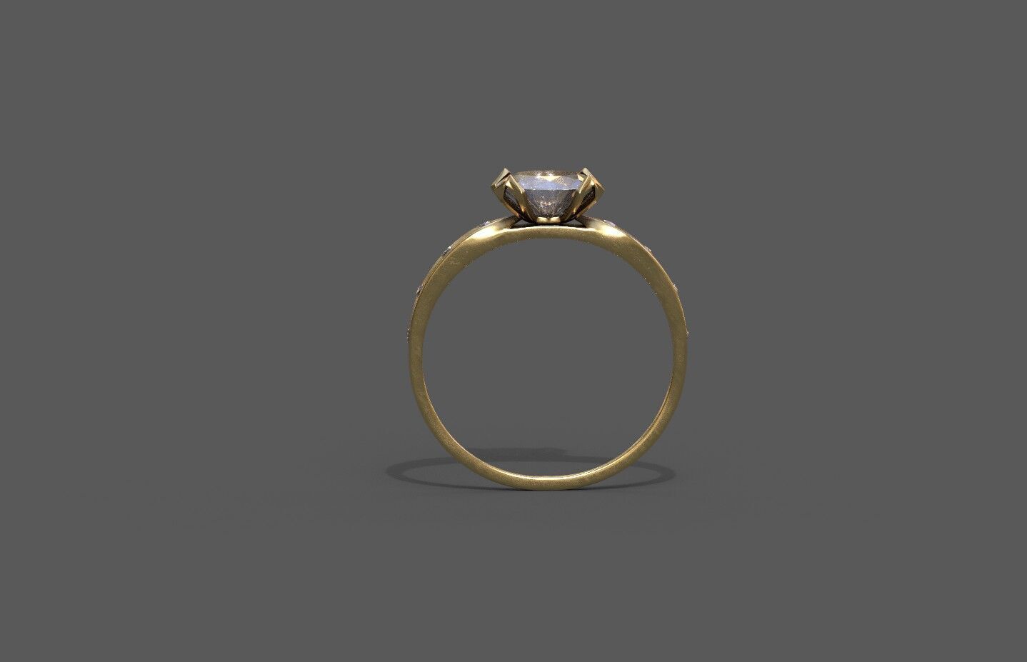 High-Quality 3D Ring Model Low-poly 3D model_1