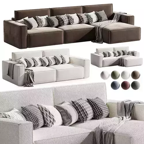 Ebi sofa 3 raund 3D model