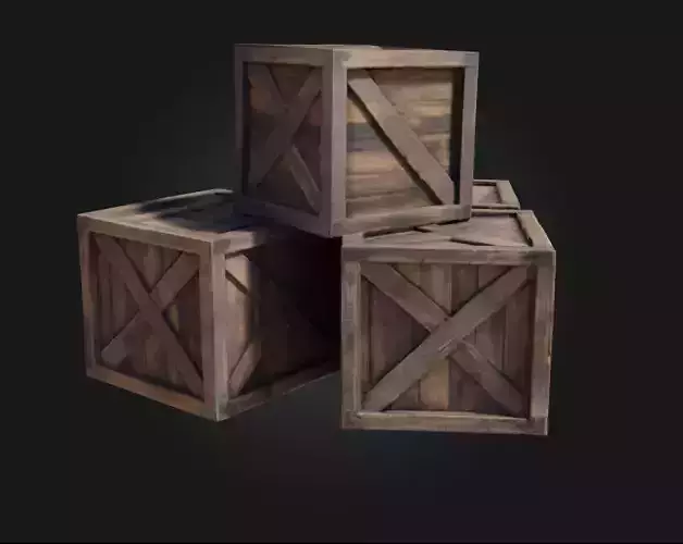 Stacked Wooden Crates  Classic Storage Solution