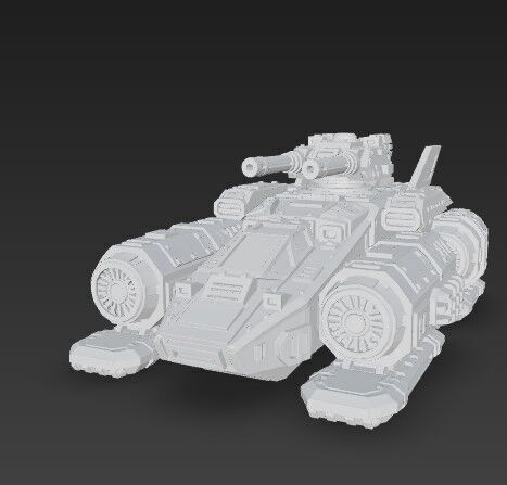 3D Printable Iron Oath  Sky Assault Artillery Ship 3D model_1