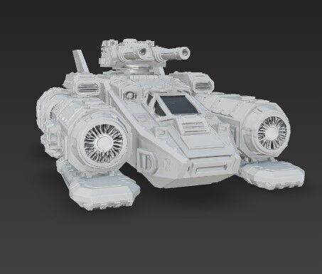 3D Printable Iron Oath  Sky Assault Artillery Ship 3D model_20