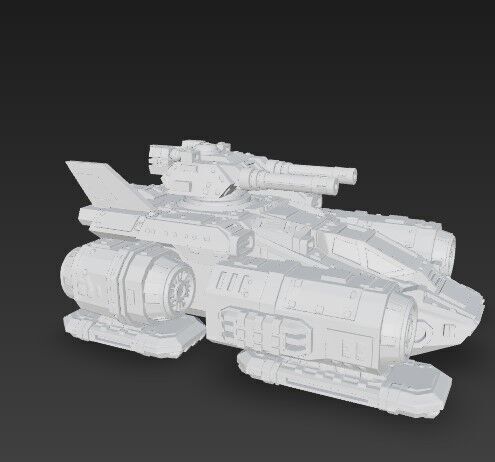 3D Printable Iron Oath  Sky Assault Artillery Ship 3D model_10